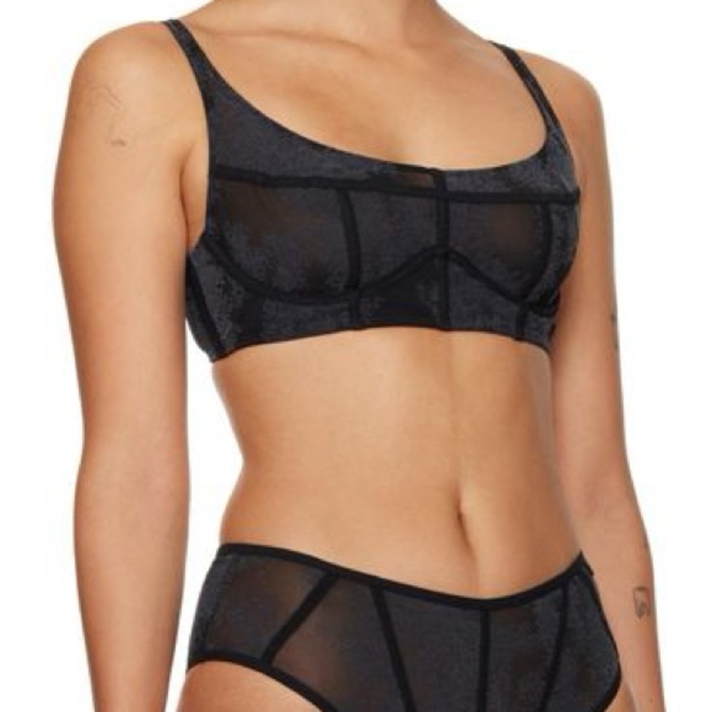 Savage Fenty x Diesel | Black Mesh Bra